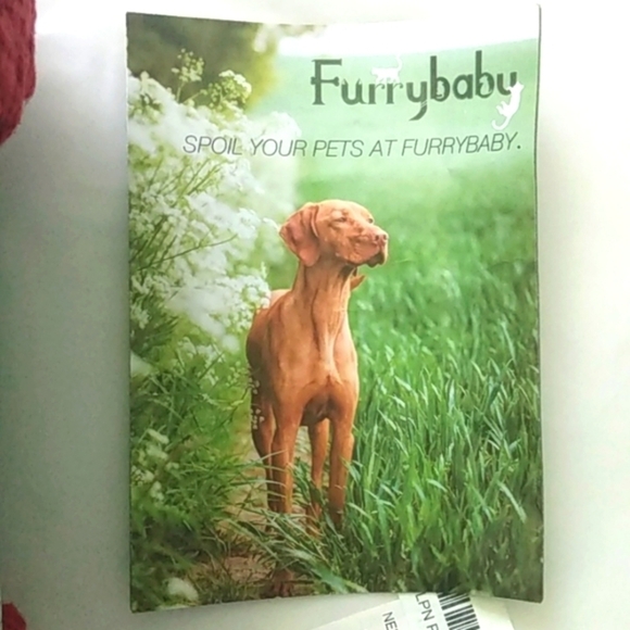 FURRYBABY DOG & CAT COZY PLUSH FLEECE BLANKET RED SIZE SMALL 24x32  NWT - Picture 4 of 8